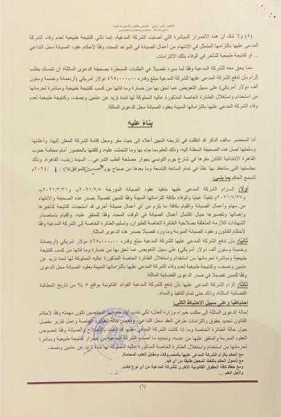 تعويضا عن التأخير في صيانة طائرتها الخاصة.. شركة أمريكية تطالب ألكان المصرية بـ 465 ألف دولار