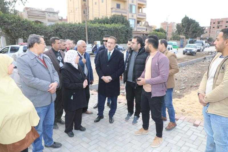 محافظ المنوفية يتفقد أعمال رصف وتطوير طريق شبين الكوم – طنطا