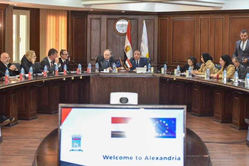 محافظ الإسكندرية يلتقي وفد الاتحاد الأوروبي