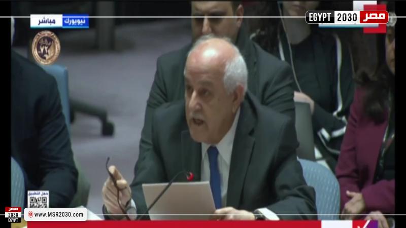 مندوب فلسطين بمجلس الأمن