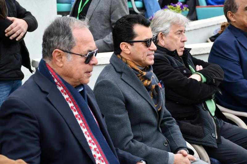 وزير الرياضة يشهد مباراة مصر والإكوادور في كأس ديفيز للتنس