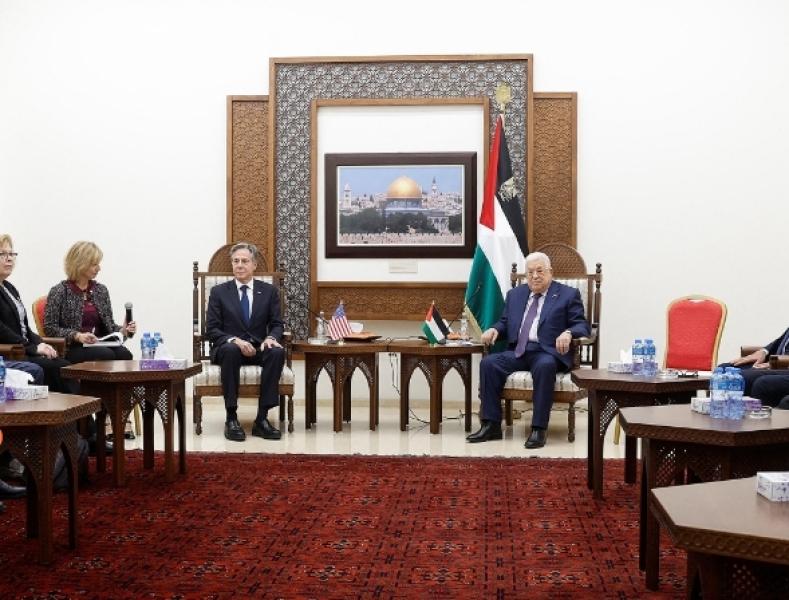 بلينكن ومحمود عباس