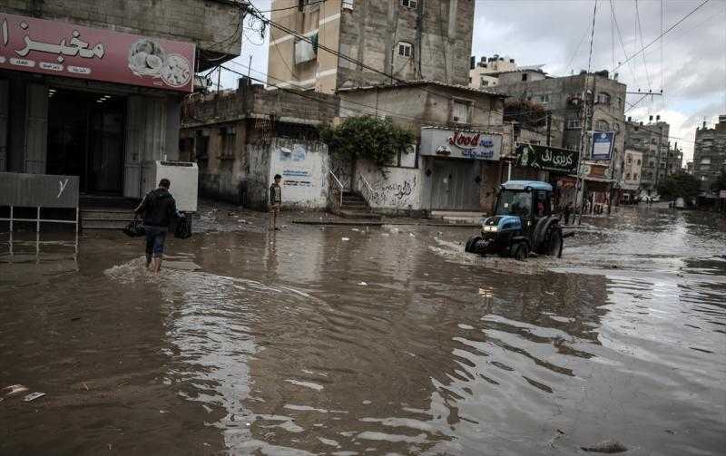 بسبب الفيضان.. بلدية غزة تستغيث من ارتفاع درجة الخطورة