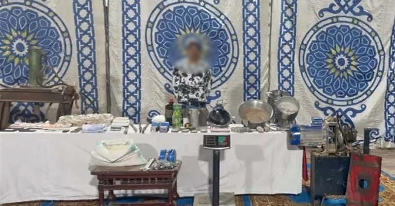 المتهم والمضبوطات 
