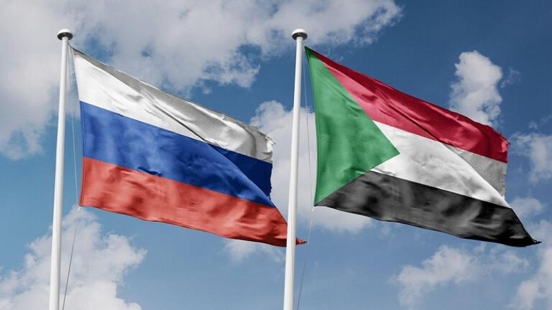 علم روسيا وفلسطين 