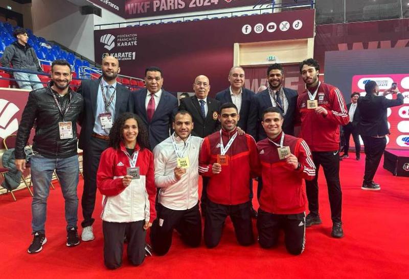 أبطال منتخب مصر للكاراتيه 