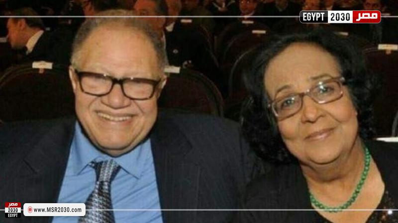 يحيى الفخراني وزوجته