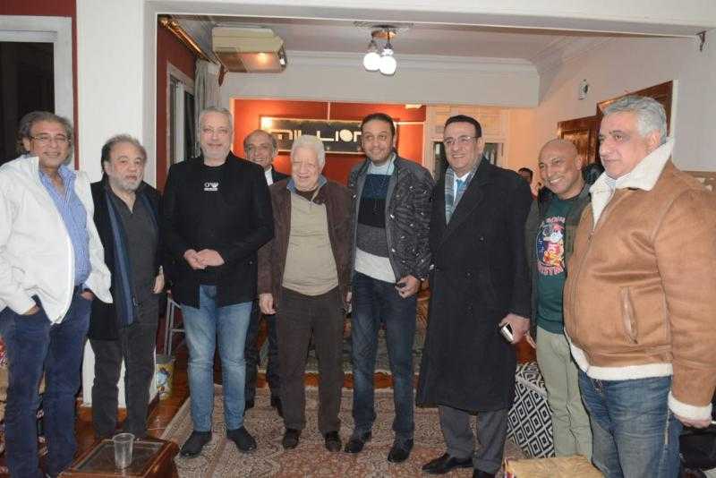 بالصور...الصلح بين المستشار مرتضى منصور والإعلامي تامر أمين برعاية المنتج أحمد أيوب