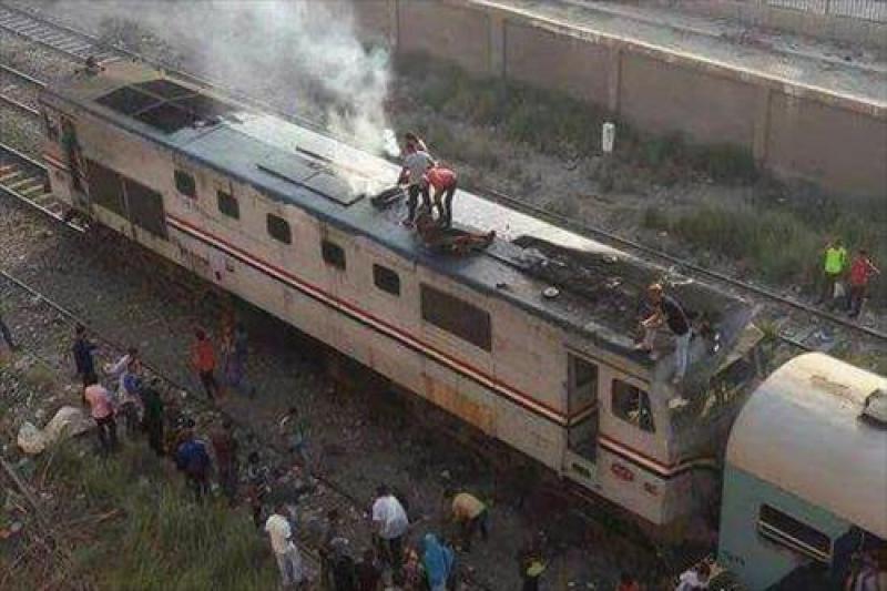 السيطرة على حريق قطار نقل محصول القصب فى أسوان 