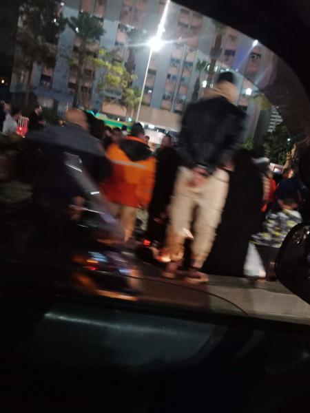 إصابة شخصين صدمتهما سيارة أثناء عبورهما الطريق أمام نادى الزمالكl صور