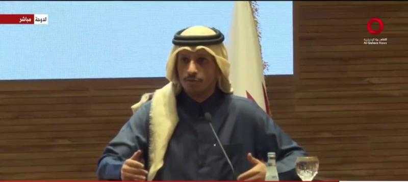 رئيس الوزراء القطري يدعو المجتمع الدولي لتحمل مسؤولياته لوقف إطلاق النار في غزة