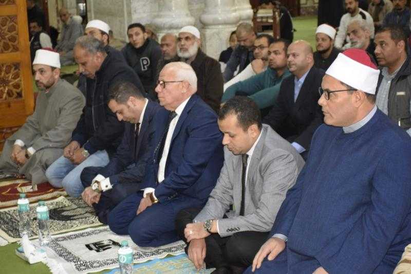 محافظ بورسعيد يشهد احتفالية الأوقاف بذكرى الإسراء والمعراج بالمسجد التوفيقي
