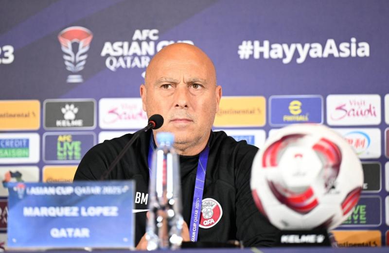 تصريحات مثيرة من مدرب قطر قبل مواجهة الأردن في نهائي كأس آسيا