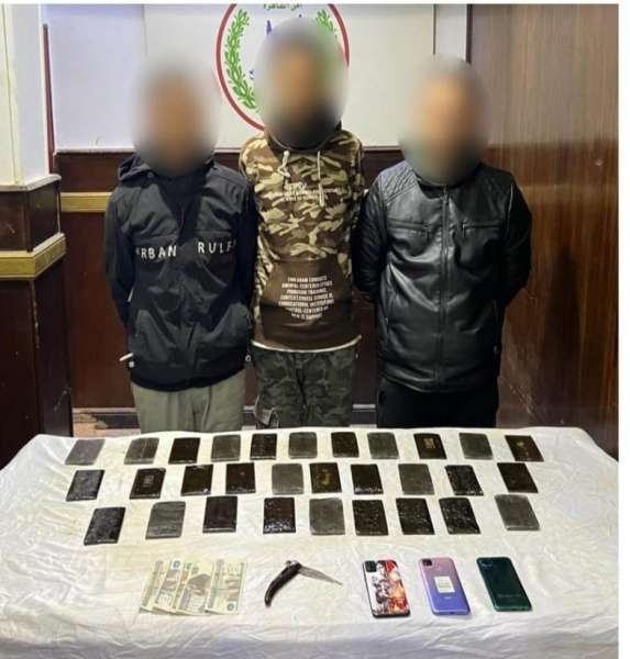 سقوط 7 عاطلين بحوزتهم  كميات من الحشيش والهيروين بالقاهرة