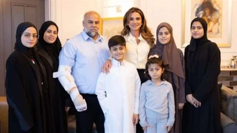 المكة رانيا مع الصحفي وائل الدحدوح 