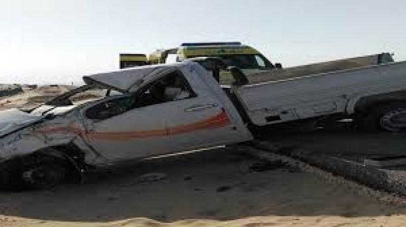 مصرع وإصابة 6 أشخاص في حادث بالطريق الصحراوي الشرقي
