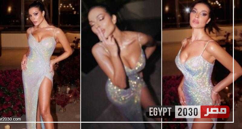 بفستان مكشوف وفتحة طويلة.. نادين نسيب نجيم تتألق بإطلالة مثيرة