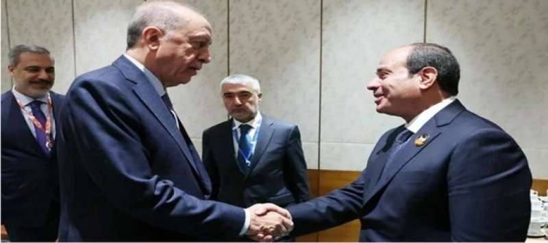 الرئيس السيسي مع الرئيس التركي