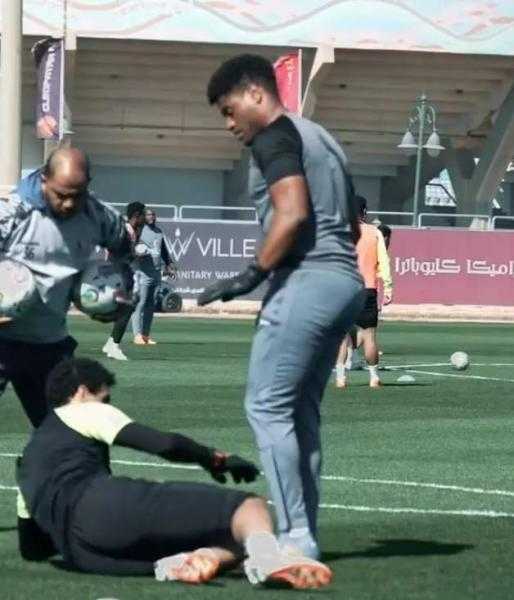 تدريبات قوية من مدرب حراس مرمى الزمالك قبل مباراة الإسماعيلي