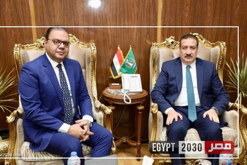 محافظ المنوفية يلتقي وفد مصنع 144 الحربي لدعم التعاون المشترك