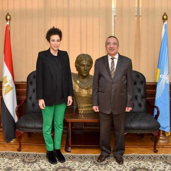 محافظ الإسكندرية يلتقي سفيرة قبرص