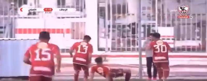 احتفال لاعب الأهلي