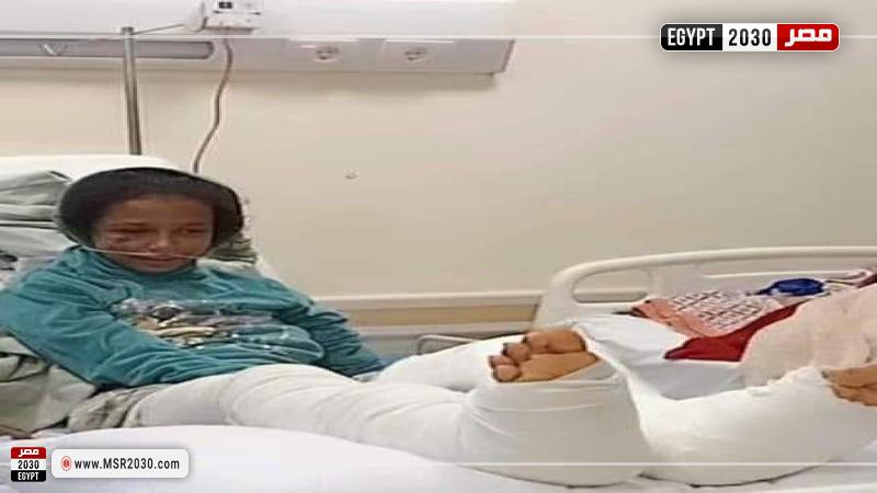 الطفلة المصابة