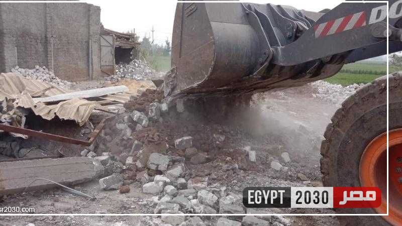 إزالة 21 حالة تعد على أملاك الدولة في مراكز الغربية