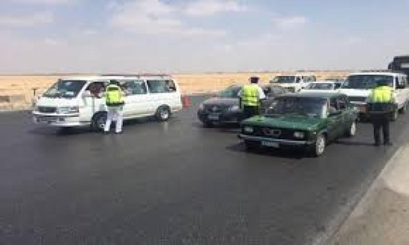 تحرير 1557 مخالفة عدم تركيب الملصق الإلكتروني