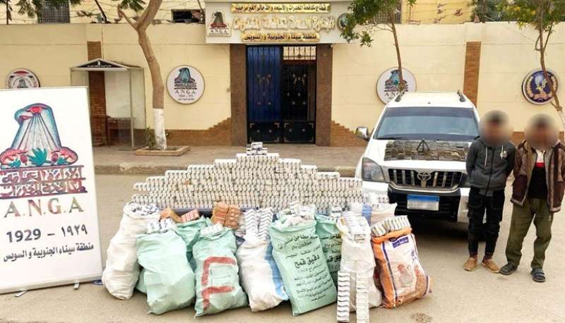 مخدر الحشيش والتامول بحوزة المتهمين 