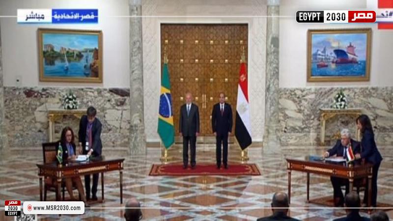 السيسي ونظيره البرازيلي