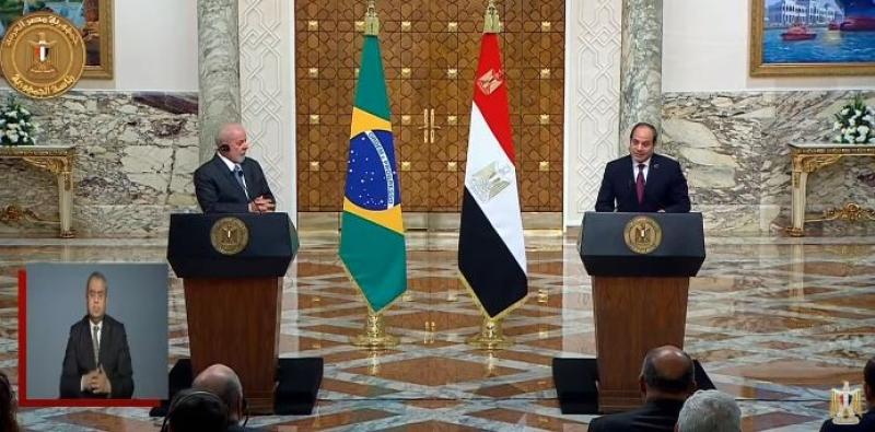 الرئيس: لجنة مصرية برازيلية مشتركة لدعم التعاون بين البلدين