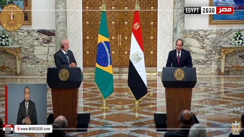 السيسي والرئيس البرازيلي
