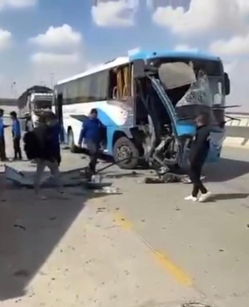 حافلة فريق الشمس تتعرض لحادث سير.. وإلغاء مباراته أمام منتخب السويس