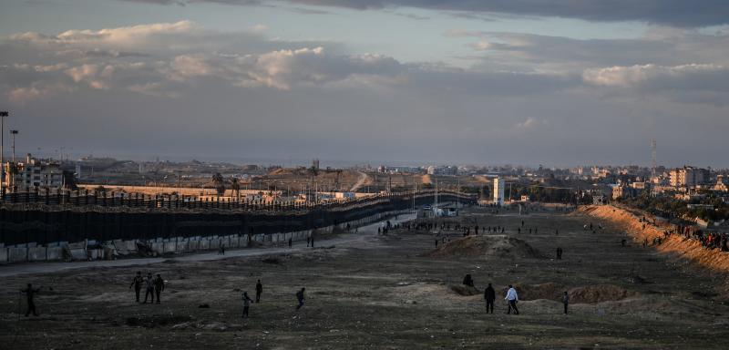 اللاجئين إلى رفح الفلسطينية 