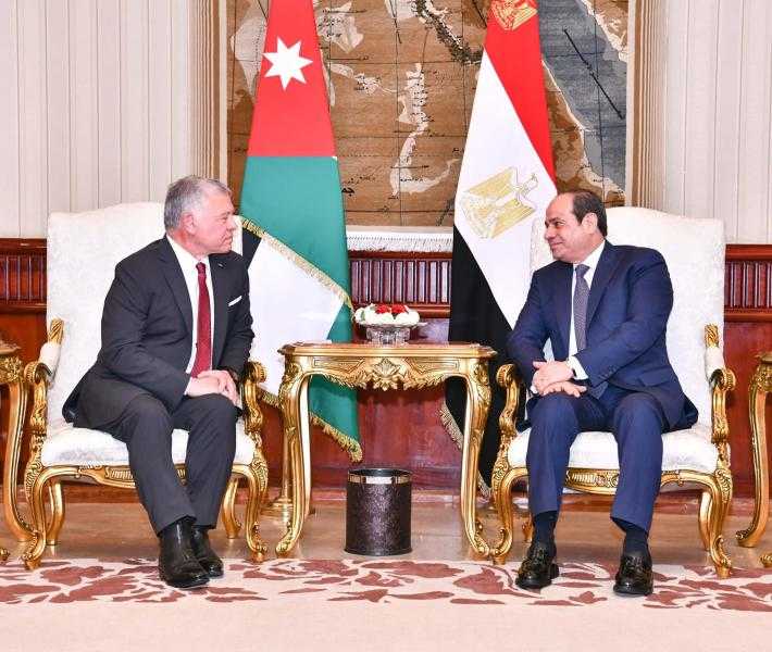 السيسي يعزي العاهل الأردني في وفاة والد الأميرة رجوة الحسين
