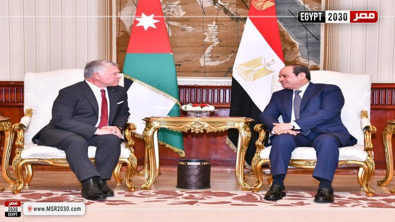 السيسي وملك الأردن