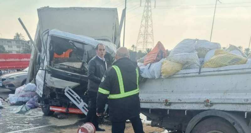 حادث تصادم بمحور الضبعة 