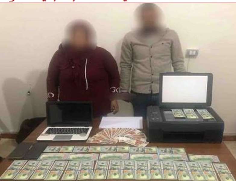 ضبط تشكيل عصابى لتزييف العملات المالية الأجنبية 