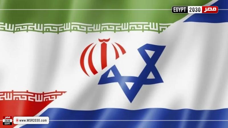 علم إسرائيل مع إيران