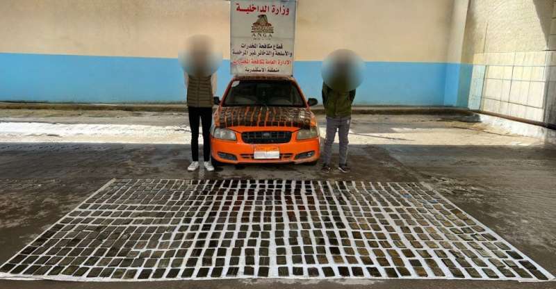 المتهمين والمضبوطات 