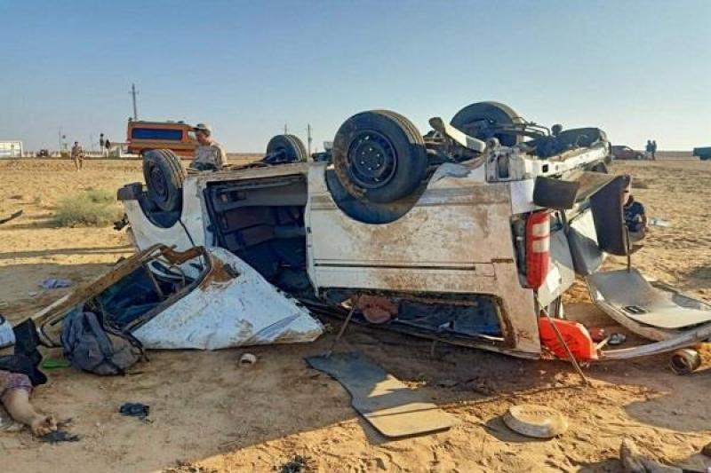 حادث إنقلاب سيارة 