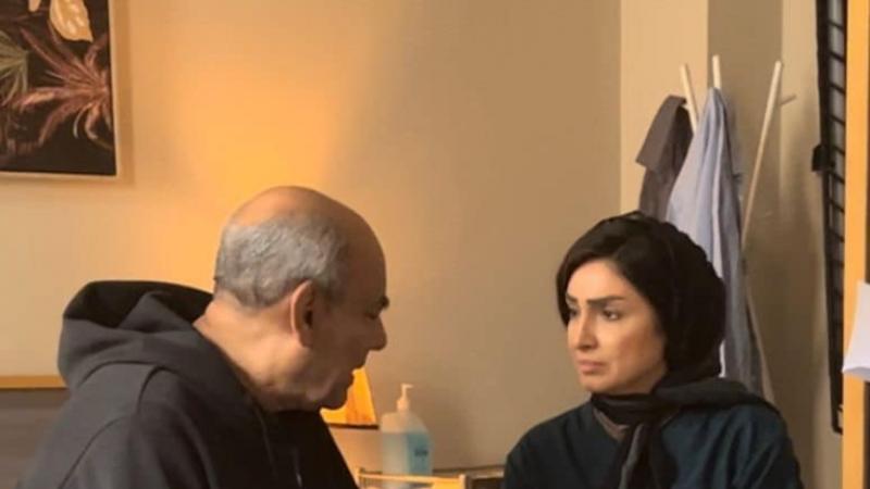 روجينا وأحمد بدير من كواليس مسلسل سر إلهي