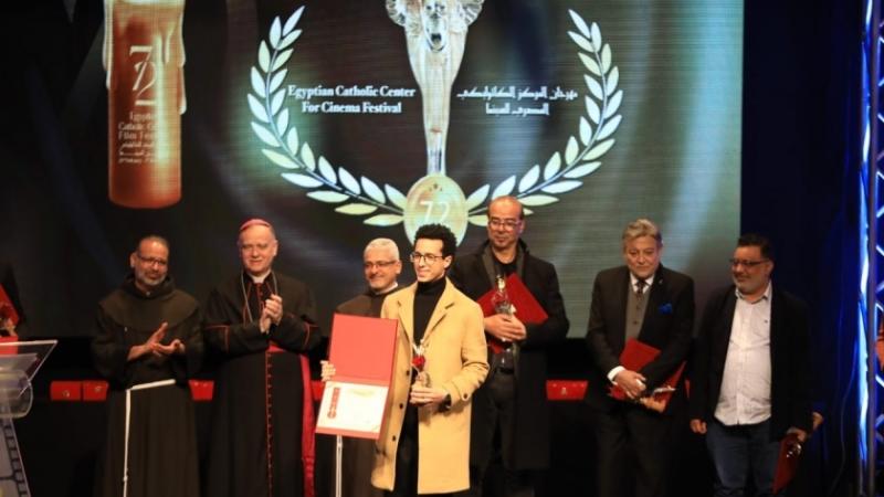 تكريم الفنان طه دسوقي من المركز الكاثوليكي