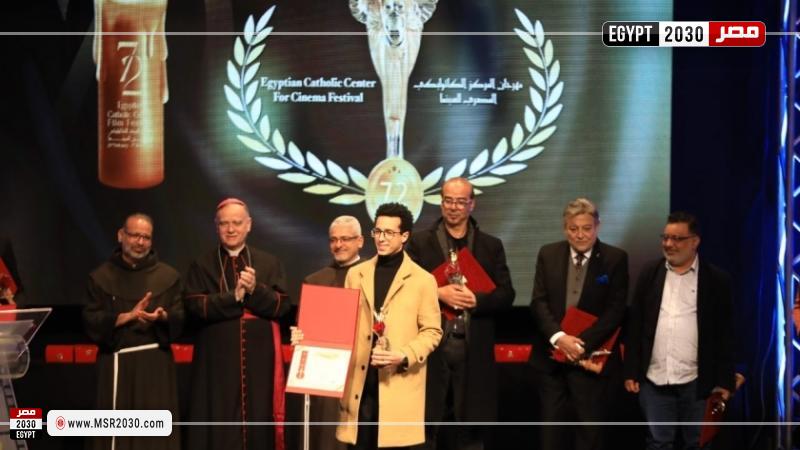 تكريم الفنان طه دسوقي من المركز الكاثوليكي
