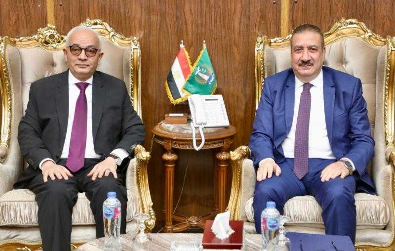 محافظ المنوفية يستقبل وزير التعليم لافتتاح عدد من المدارس