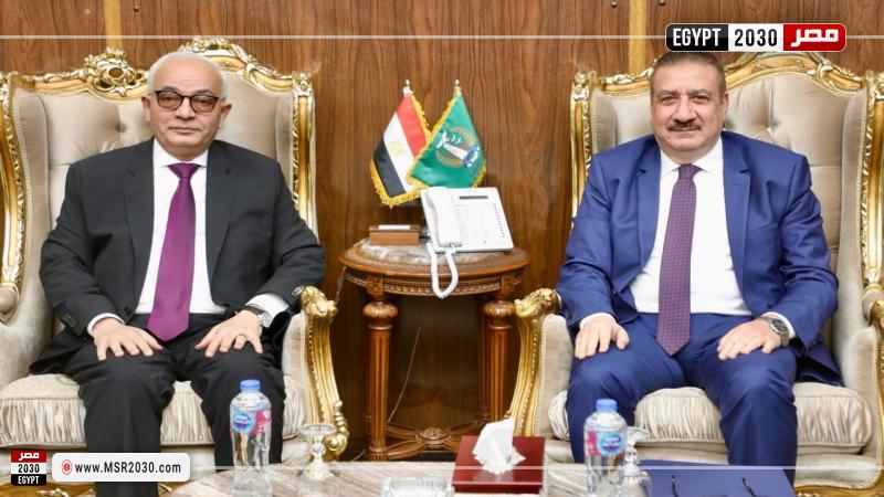 محافظ المنوفية يستقبل وزير التعليم