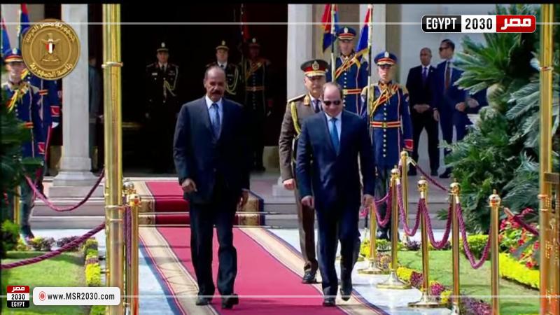 الرئيس السيسي ونظيره الإريتري