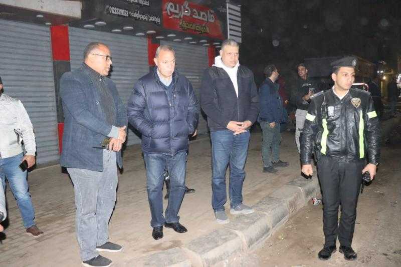 محافظ القليوبية يتفقد أعمال استكمال رصف شارع أحمد عرابي بشبرا الخيمة
