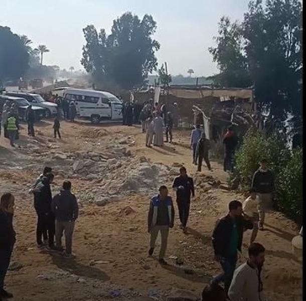 موقع غرق معدية منشأة القناطر 